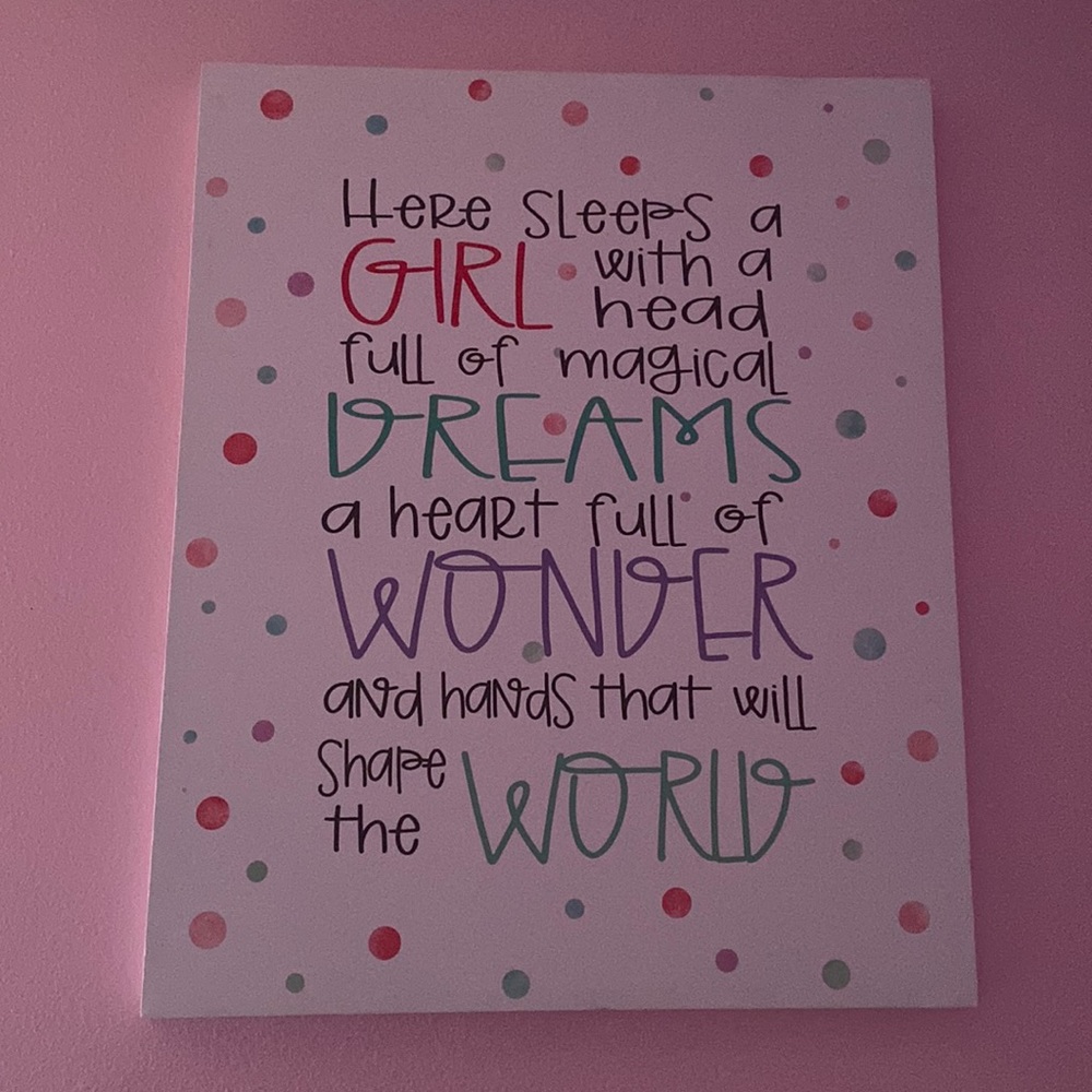 Girls room canvas
